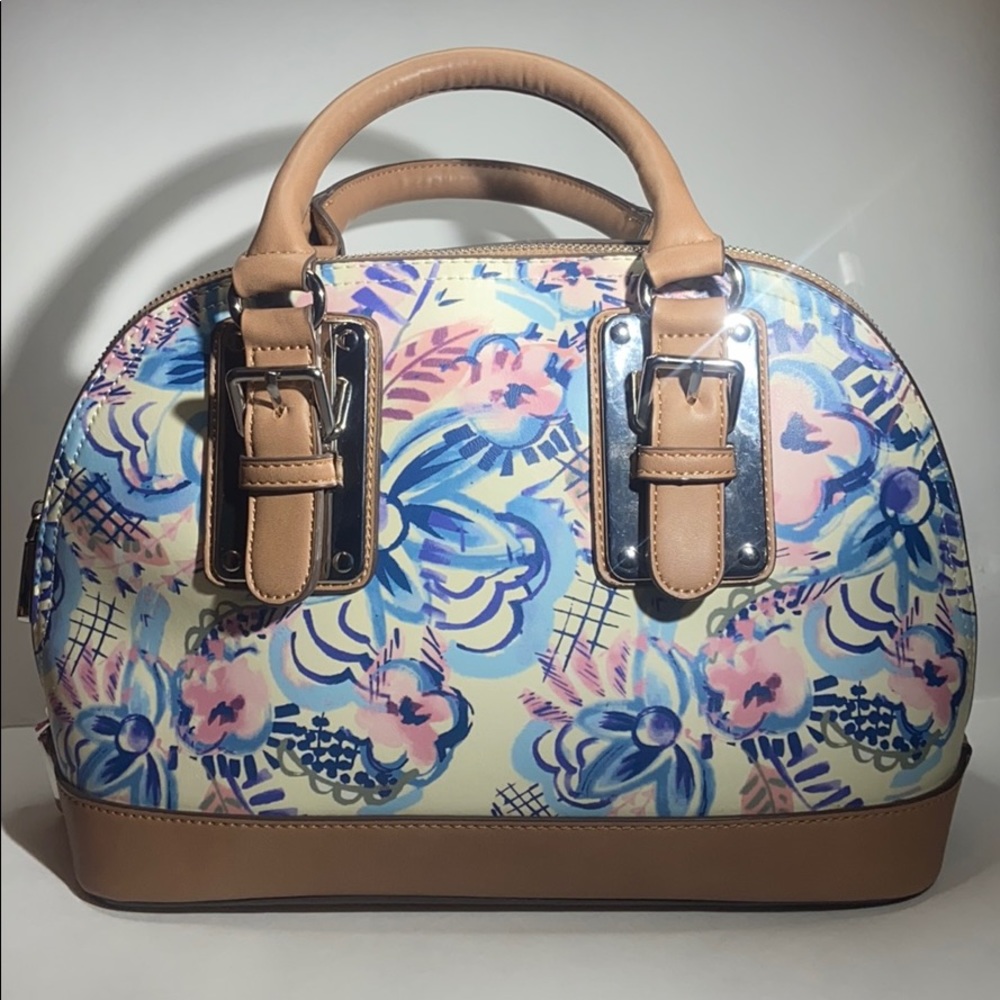 Charming Charlie Floral Satchel/Crossbody Bag - Picture 13 of 15